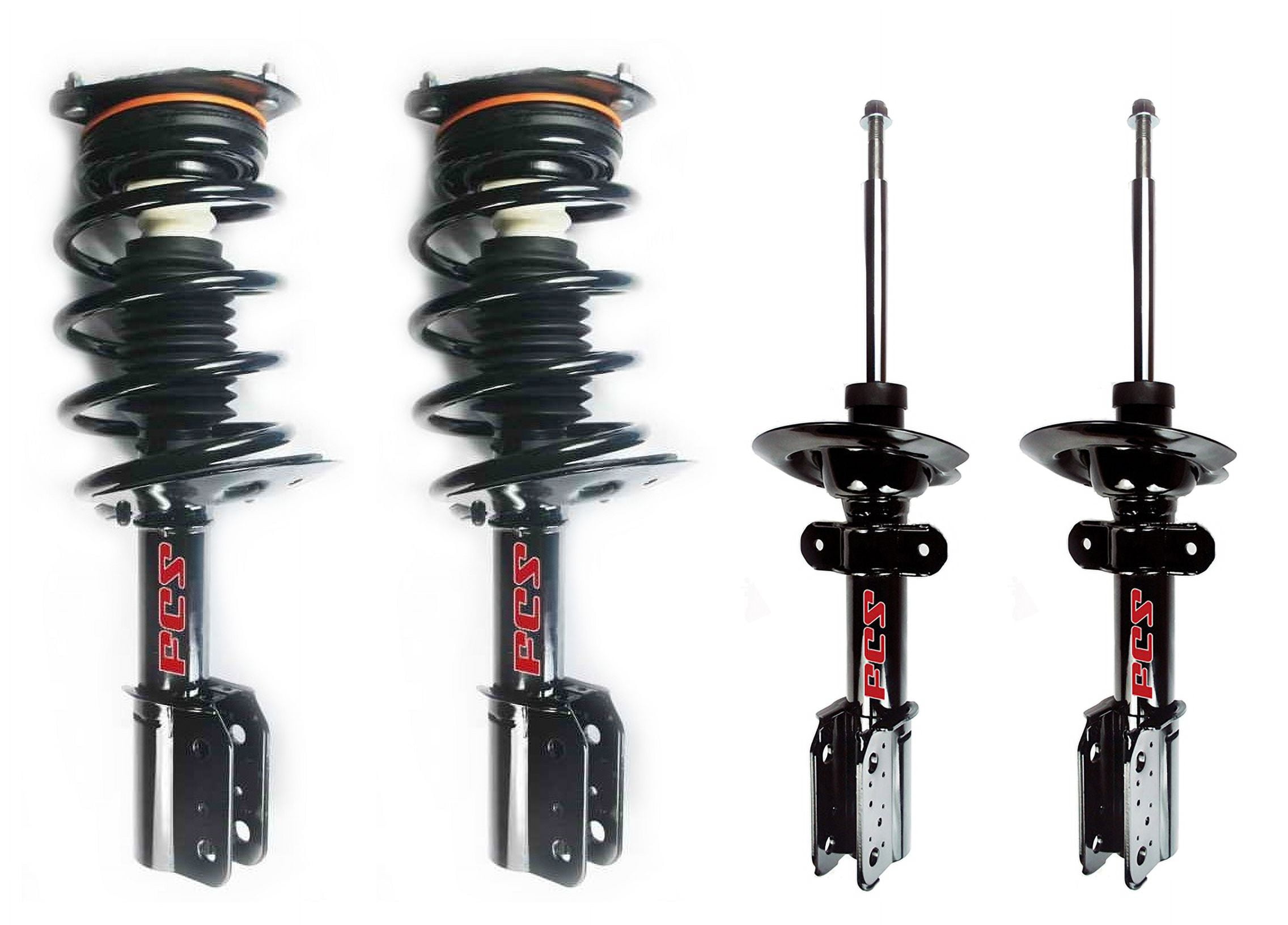FCS Front & Rear Suspension Struts & Front Coil Springs Kit For Chevy