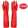 thumbnail image 1 of FCTTD Rubber Cleaning Gloves Kitchen Dishwashing Glove 1-Pairs,Waterproof Reuseable.(Medium), 1 of 6