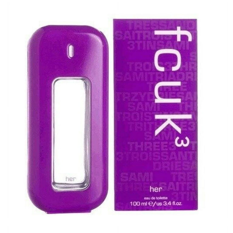 FCUK HER 3 3.4 oz EDT eau de toilette Women Spray Perfume NIB