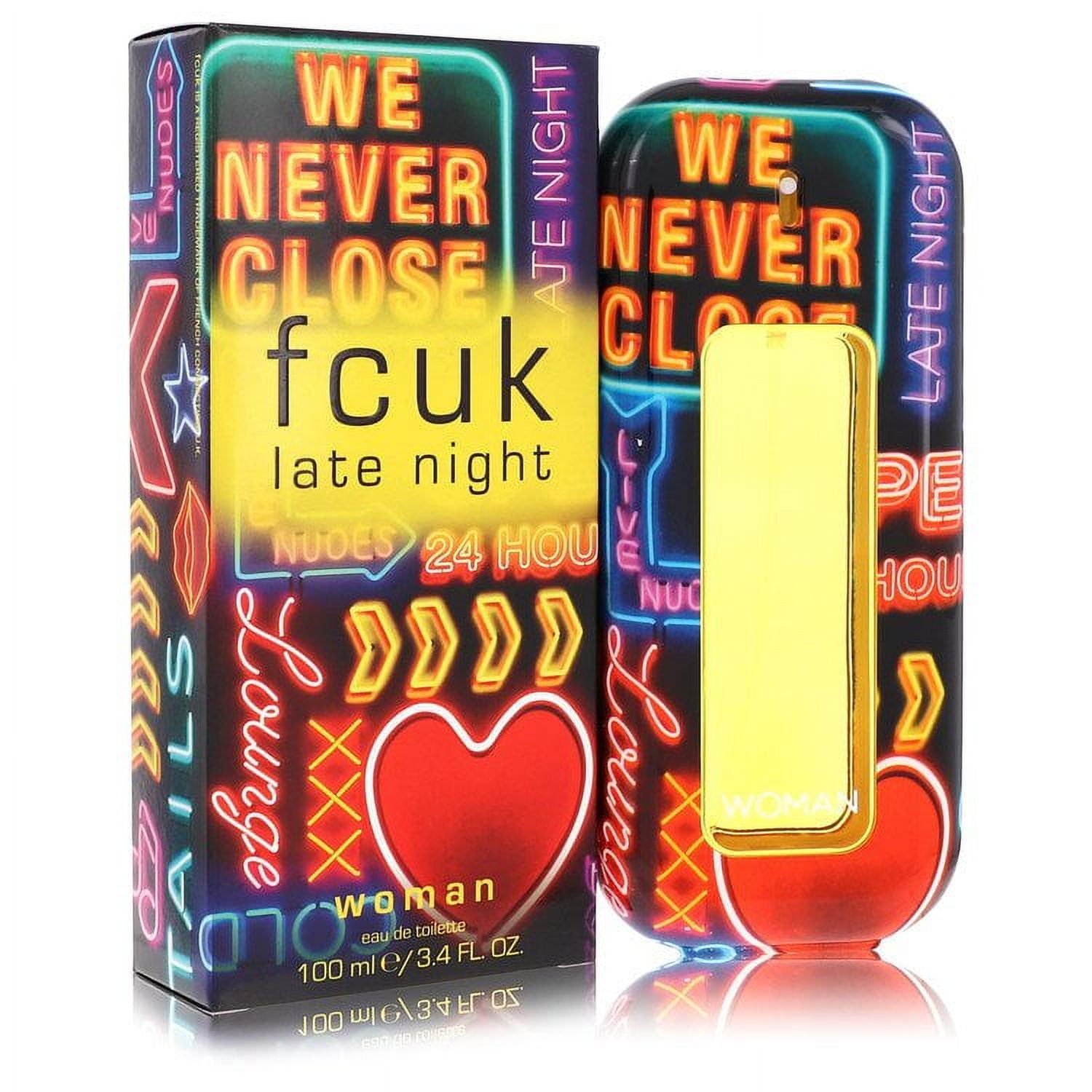 FCUK Late Night by French Connection Eau De Toilette Spray 3.4 oz