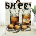 thumbnail image 1 of FCXZI Alcohol Cross Stitch Warm Cozy Flannel Blanket Multi-Purpose Gift 60*80in, 1 of 7
