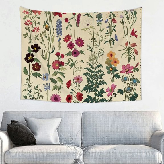FCXZI Annabel Kidston Floral Border Tapestry Wall Hanging Art 40*30in