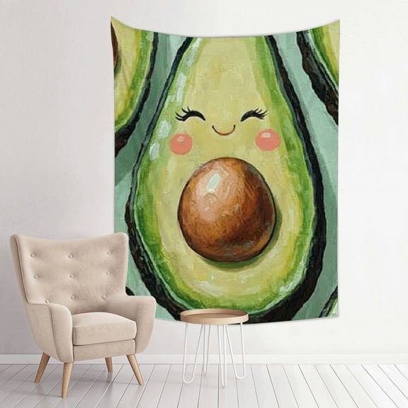 FCXZI Avocado Face Painting Tapestry Wall Hanging Home Decor 30*40in