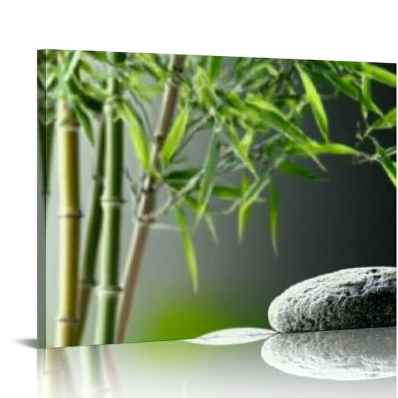 FCXZI Bathroom wall art Black and White Zen Wall Art Gray Green Room Decor Zen  Canvas Pictures Zen Artwork for Spa Living Room Wall Art Kitchen Bedroom Decor Home  Prints Art Canvas painting 16x12in