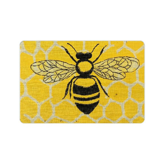 FCXZI Bee Honeycomb Silk Screen Diatom Mud Mats Non-Slip Home 24x16in