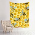 thumbnail image 1 of FCXZI Bees Honeycomb Kitsch Tapestry Wall Hanging for Home Decor 30*40in, 1 of 5