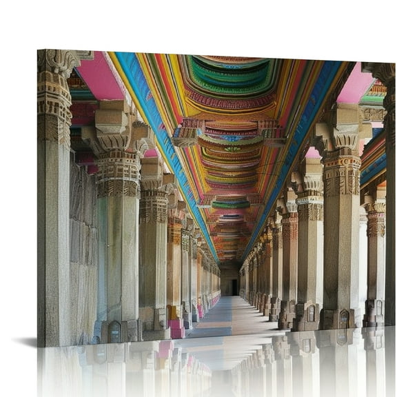 FCXZI Colorful Ceiling Canvas Wall Art Decor for Bedroom Kitchen, Modern Prints Ready to Hang Home Room Decoration 16x12in