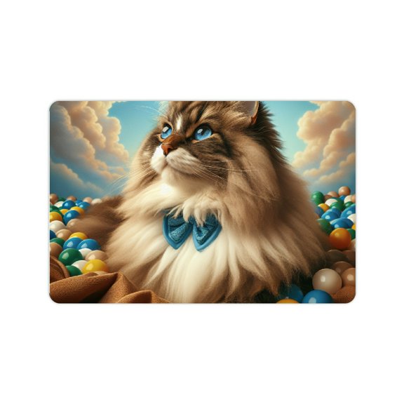 FCXZI Cute Cat Diatom Mud Mat - Quick Drying & Non-Slip Home Bath Rug 24x16in