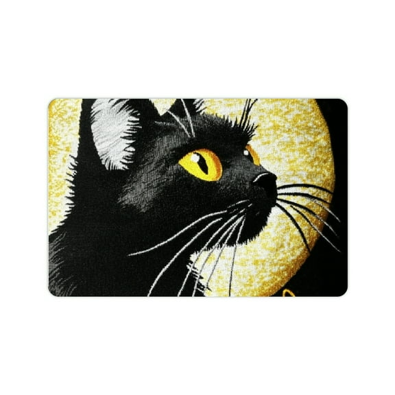 FCXZI Cute Cat Diatom Mud Mats Non-Slip Fast Absorption Home Rug 24x16in