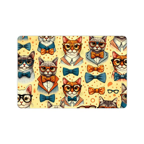 FCXZI Cute Cat Fast Absorption Diatom Mud Mat Non-Slip Home Rug for Mother's Day 24x16in