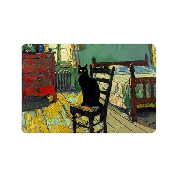 FCXZI Cute Cat Home Diatom Mud Quick Drying Bath Mat 24x16 24x16in