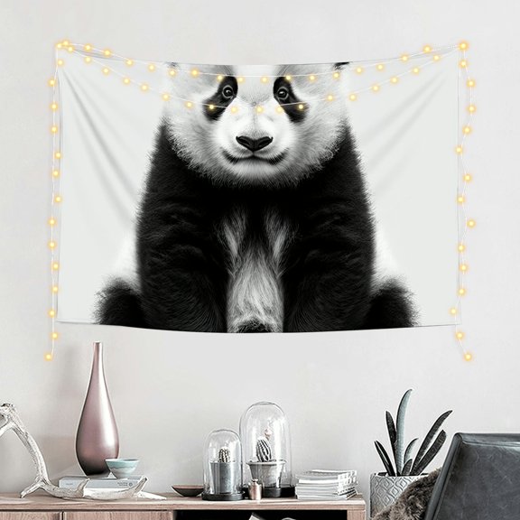 FCXZI Cute Panda Print Tapestry Wall Hanging for Home Decoration 60*40in