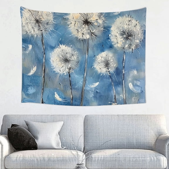 FCXZI Dandelions Print Tapestry Wall Art Home Decor 4 Sizes 40*30in