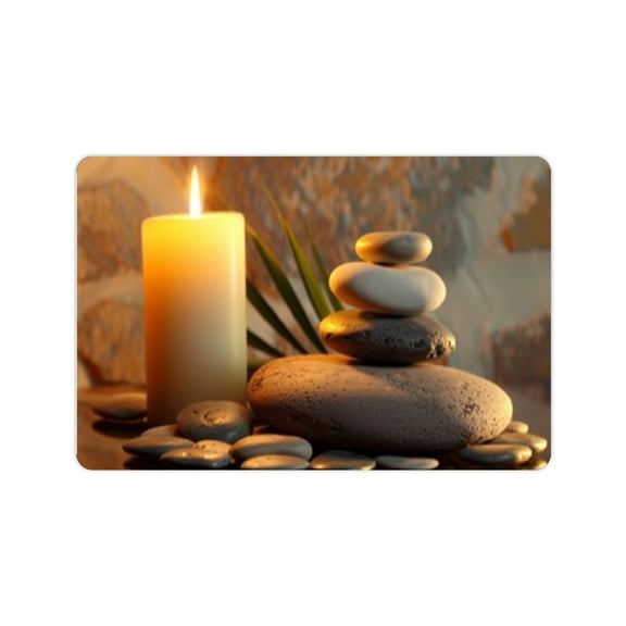 FCXZI Diatom Mud Mats Non-Slip Candle Rocks Table Home Decor 24x16in