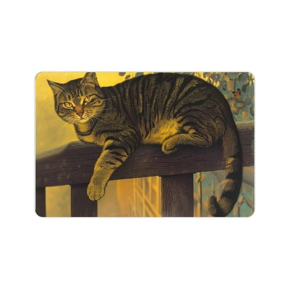 FCXZI Diatom Mud Mats Non-Slip Cute Cat Home Bath Rug 24x16in