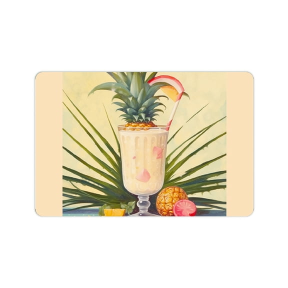 FCXZI Diatom Mud Mats Non-Slip Pineapple Home Bath Rug 24x16in