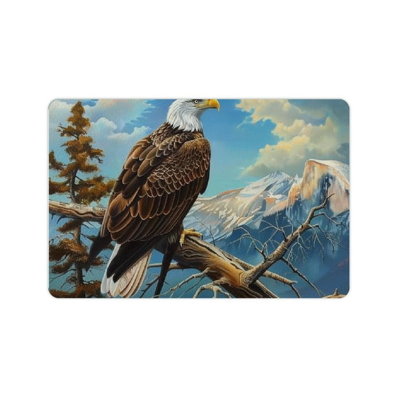 FCXZI Eagle Mountain Tree Branch Home Diatom Mud Mats Non-Slip - Quick Drying & Absorbent 24x16in