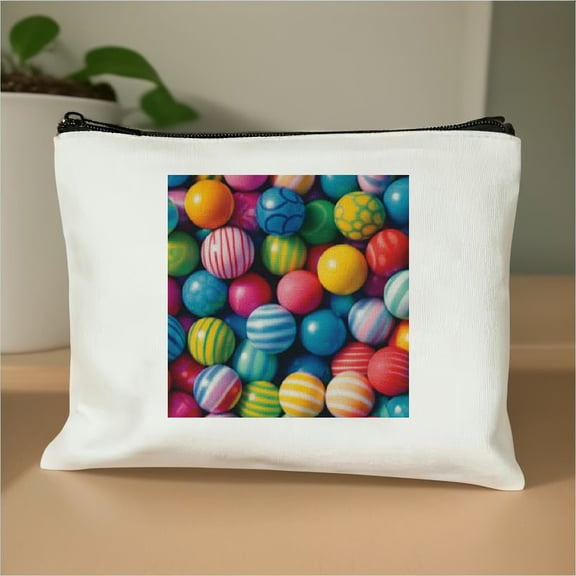 FCXZI Easter Eggs print Makeup Bag Gifts Travel Cosmetic Bag Travel Essentials Accessories for Women Men White