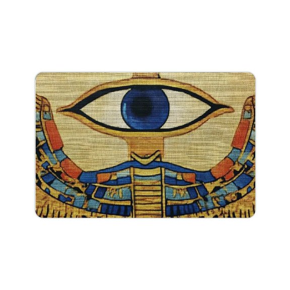 FCXZI Egyptian Symbols Eye Diatom Mud Bath Mat Quick Drying Home 24x16in
