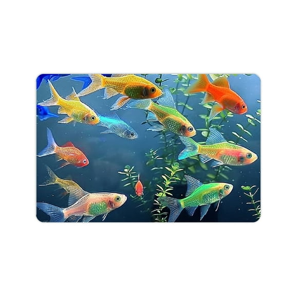 FCXZI Environmentally Friendly Easy To Clean Fish Bath Mat 24x16in