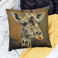 thumbnail image 1 of FCXZI Farmhouse Decor Giraffe Pillow Cushion Case for Sofa Couch 20x20in, 1 of 5