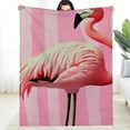 thumbnail image 1 of FCXZI Flamingo Quote Lightweight Flannel Blanket for All Seasons 50*60in, 1 of 7