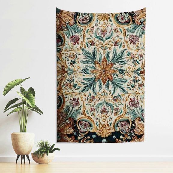 FCXZI Floral Design Baroque Tapestry Wall Hanging for Home Decor 40*60in