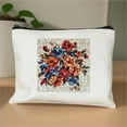 thumbnail image 1 of FCXZI Floral Flower Print Print Cosmetic Bags for Women Large Capacity Purse Travel Toiletry Zipper Storage Pouch White, 1 of 6