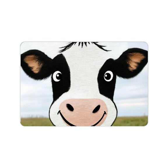 FCXZI Funny Cow Diatom Mud Bath Mat Quick Drying Home Decor 24x16in