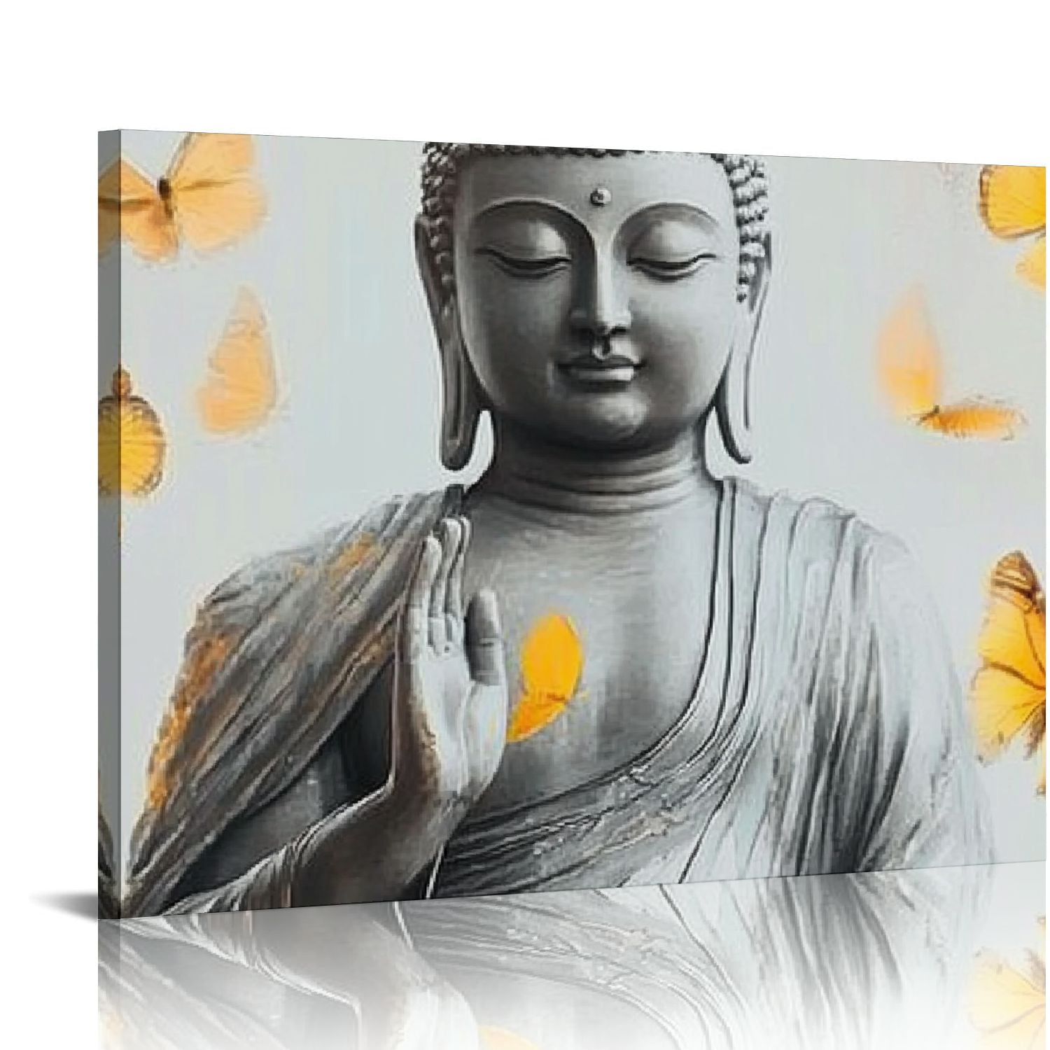 FCXZI Gold Buddha Canvas Wall Art For Bedroom Yoga Room Decor, Wall ...