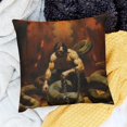 thumbnail image 1 of FCXZI Home Decor Snake Throw Pillow Cover for Sofa Couch Linen 20x20in, 1 of 5