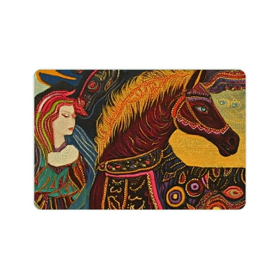 FCXZI Home Diatom Mud Mats Non-Slip Quick Drying Bath Rug 24x16in