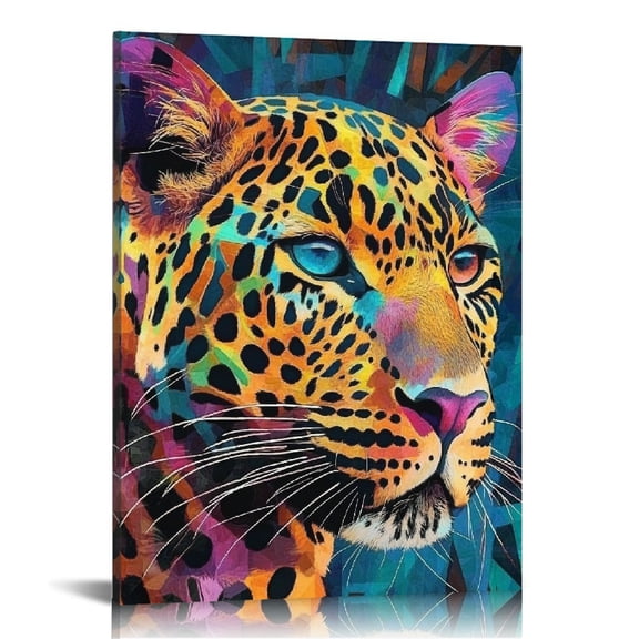 FCXZI Leopard Patterns Art Modern Canvas Prints Wall Decor 12x16 16x20in