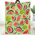 thumbnail image 1 of FCXZI Lightweight Watermelon Dots Flannel Blanket - Soft, Warm, Multi-Purpose 30*40in, 1 of 7
