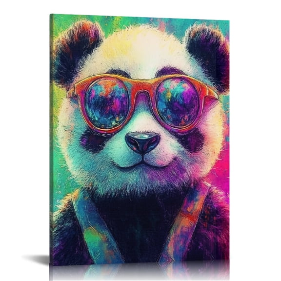 FCXZI Panda Bear Art Modern Canvas Prints Wall Art Home Decor 16x20in