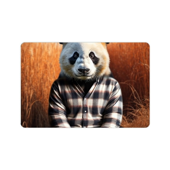 FCXZI Panda Bear Fast Absorption Diatom Mud Mat Non-Slip Home Mats Mother's Day Theme 24x16in