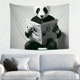 thumbnail image 1 of FCXZI Panda Costume Wall Tapestry Art 100% Polyester Decorative Hanging 40*30in, 1 of 6