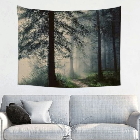 FCXZI Path Trees Fog Print Wall Tapestry for Home Decoration 40*30in