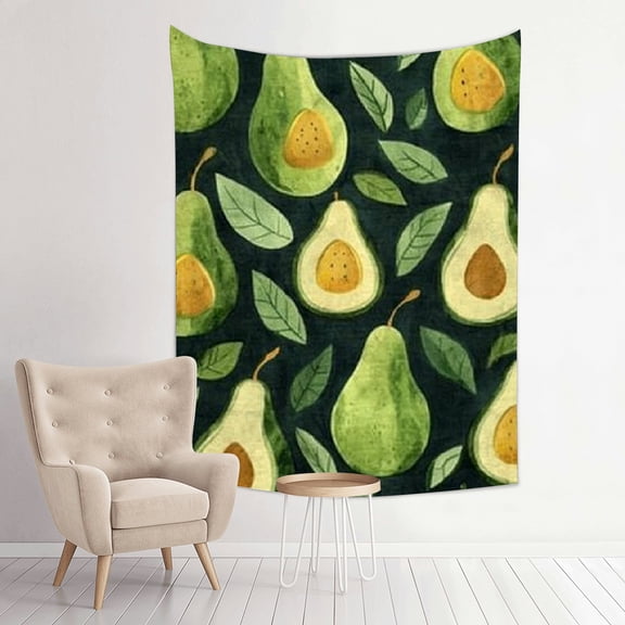 FCXZI Pears Leaves Pattern Tapestry Wall Hanging for Home Decor 30*40in