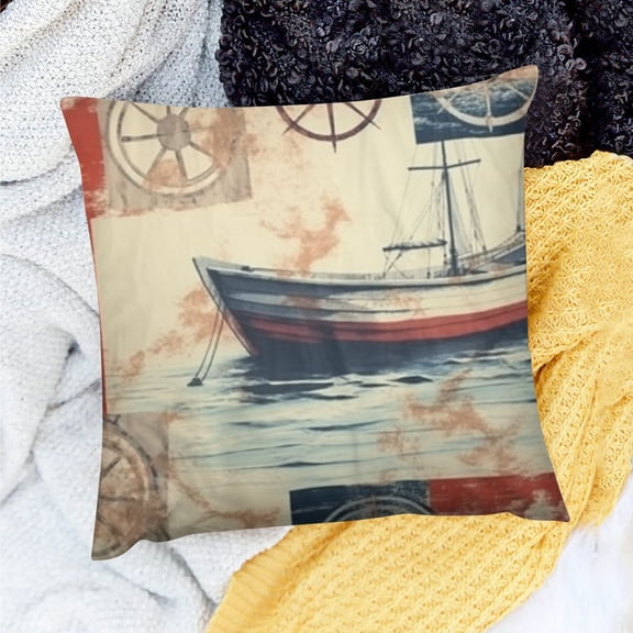 FCXZI Pillow Cushion Case Decor Painting Theme Holiday Sofa Couch Home Decor Set of 1 Linen Pillow Covers (3 Sizes) - Outdoor Use 18x18in