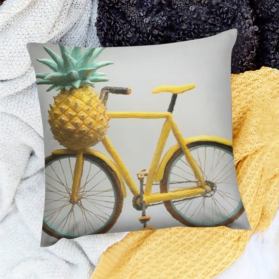 FCXZI Pineapple Throw Pillow Cover for Home Sofa Couch Linen 100% - Set of 1, Various Sizes 20x20in