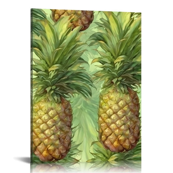 FCXZI Pineapples Canvas Print Wall Art Home Decor 12x16 16x20 Inches 16x20in