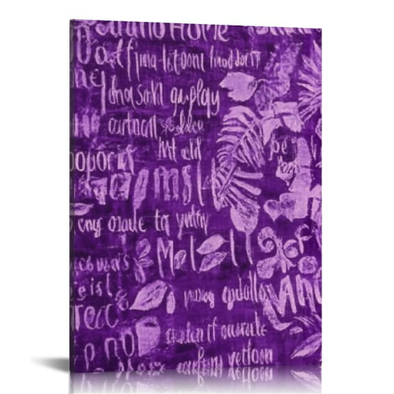 FCXZI Purple Wall Art Canvas Print Home Decor for Living Room Office 12x16in
