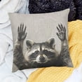 thumbnail image 1 of FCXZI Raccoon Decor Holiday Pillow Case for Home Sofa Couch Linen 20x20in, 1 of 5