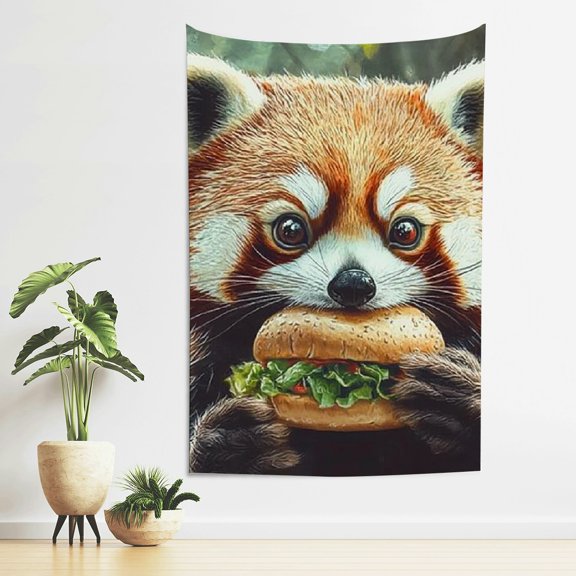 FCXZI Red Panda Print Tapestry Wall Hanging for Home Decoration 40*60in