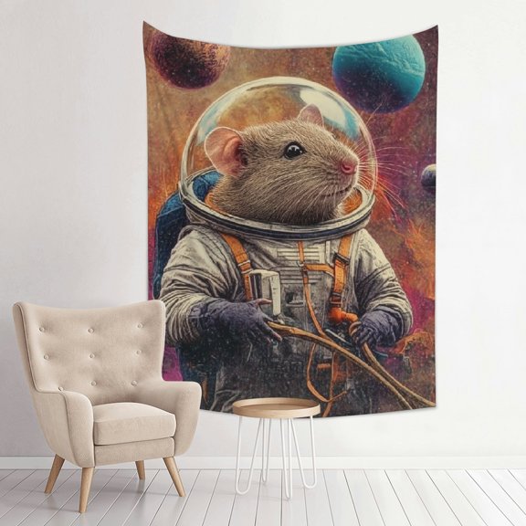 FCXZI Space Suit Planets Tapestry Wall Hanging 100% Polyester 4 Sizes 30*40in