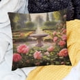 thumbnail image 1 of FCXZI Square Cushion Cover Roses Pillow Case for Home Sofa Couch 24x24in, 1 of 5