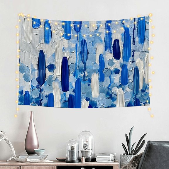 FCXZI Stripes Dots Abstract Print Tapestry Wall Art Home Decor 60*40in