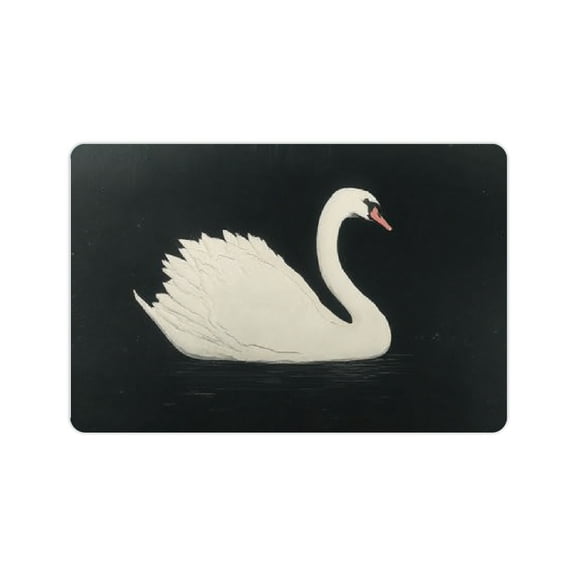 FCXZI Swan Lake Forest Fast Absorption Home Bath Rug Mat 24x16in
