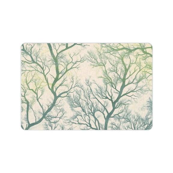 FCXZI Tree Diatom Mud Mats Non-Slip Eco-Friendly Quick Drying 2-Pack 24x16in